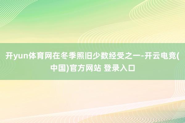 开yun体育网在冬季照旧少数经受之一-开云电竞(中国)官方网站 登录入口