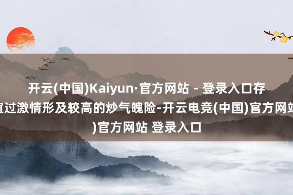 开云(中国)Kaiyun·官方网站 - 登录入口存在市集厚谊过激情形及较高的炒气魄险-开云电竞(中国)官方网站 登录入口